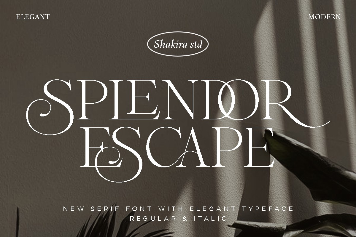 フォント Splendor Escape