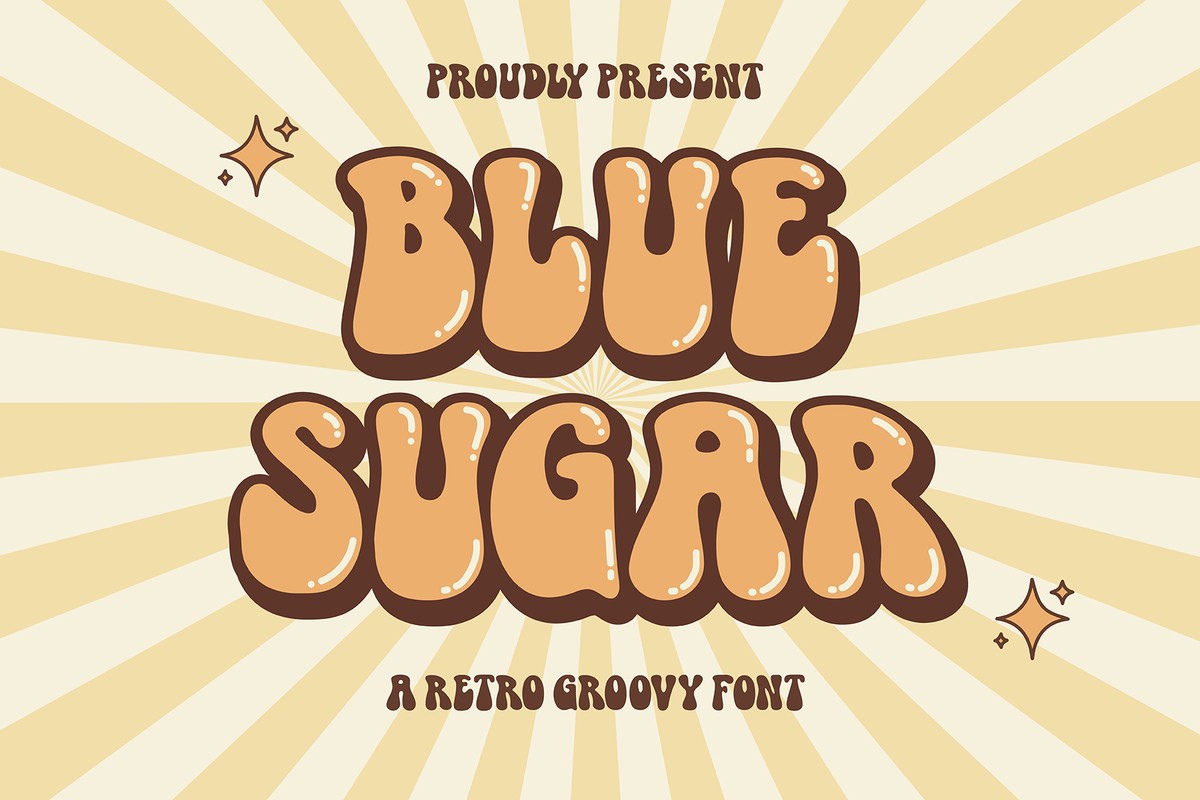 フォント Blue Sugar Groovy