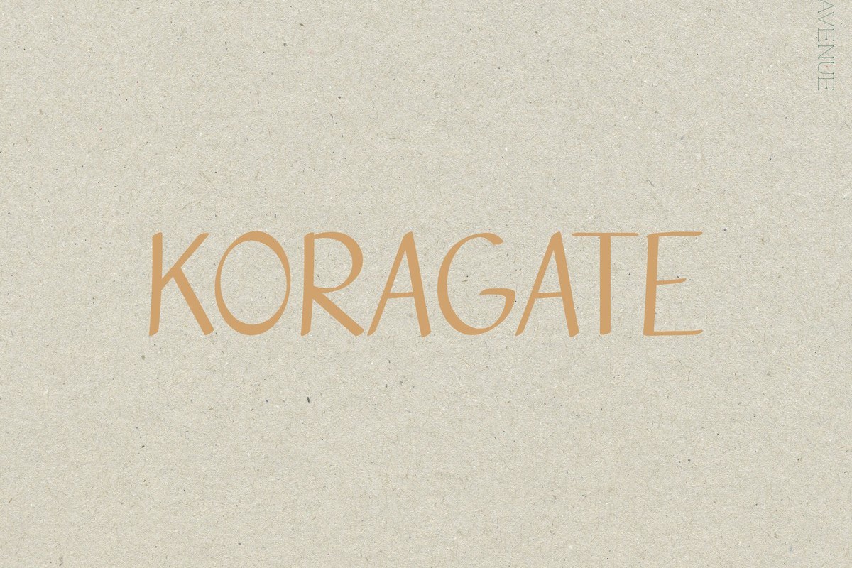 フォント Koragate