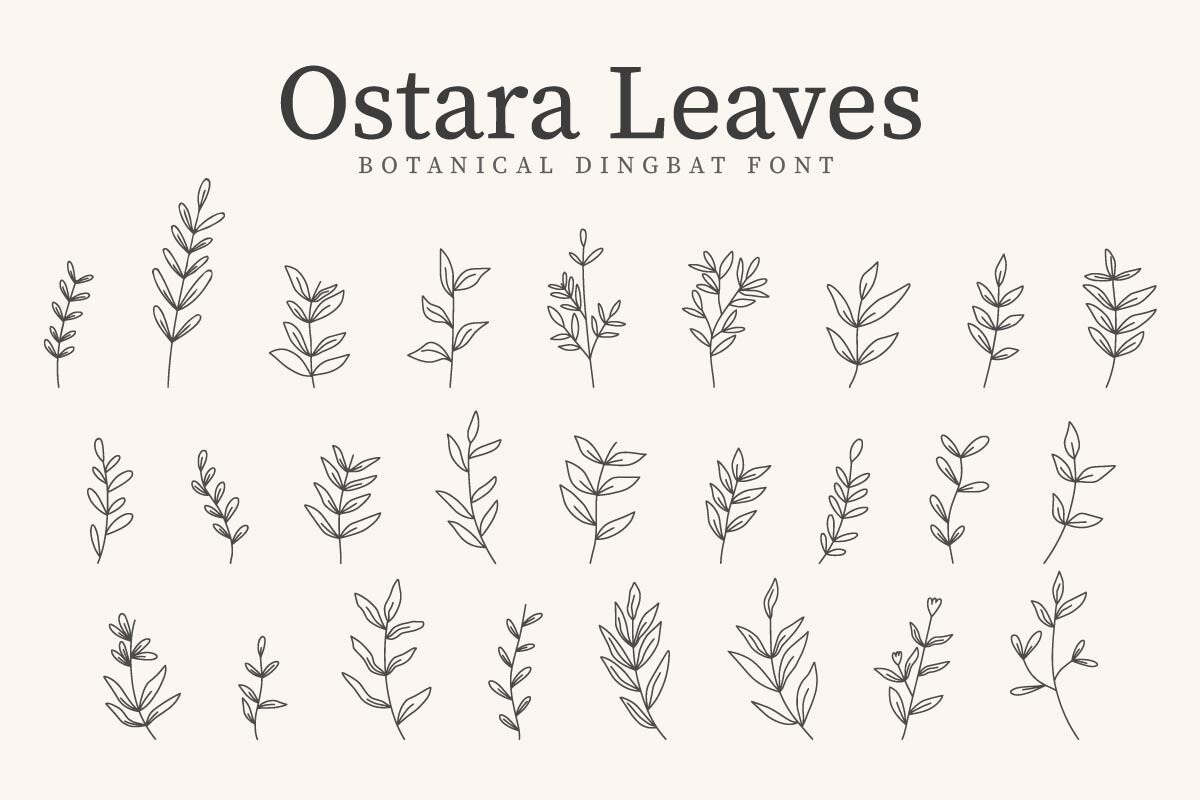 フォント Ostara Leaves