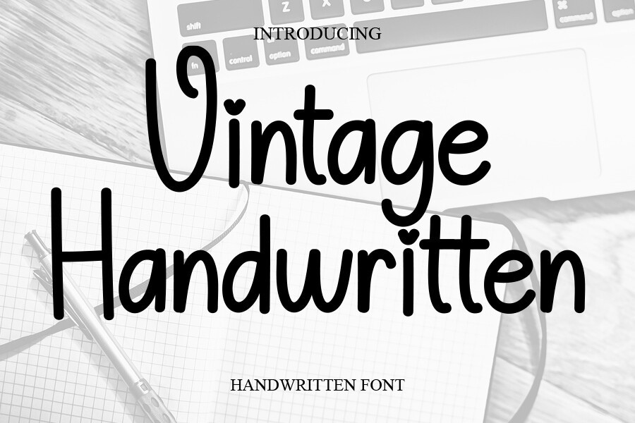 フォント Vintage Handwritten