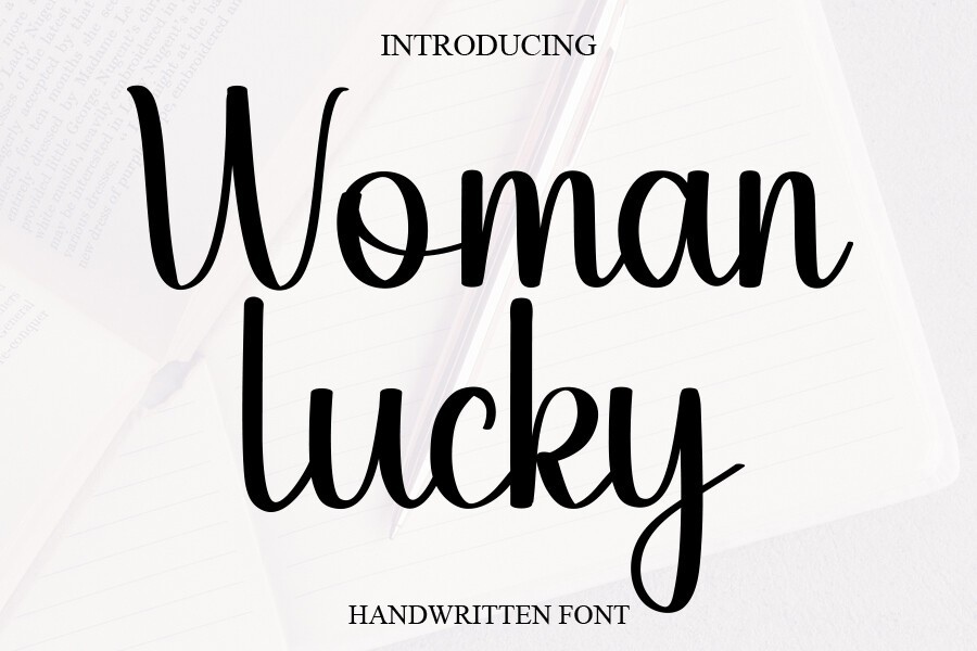 フォント Woman Lucky