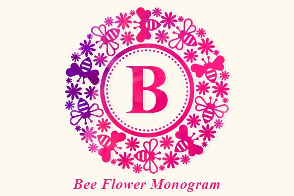 フォント Bee Flower Monogram