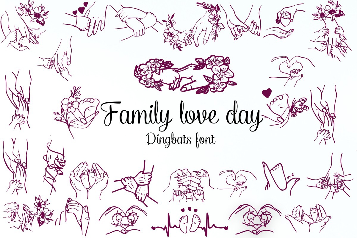 フォント Family Love Day