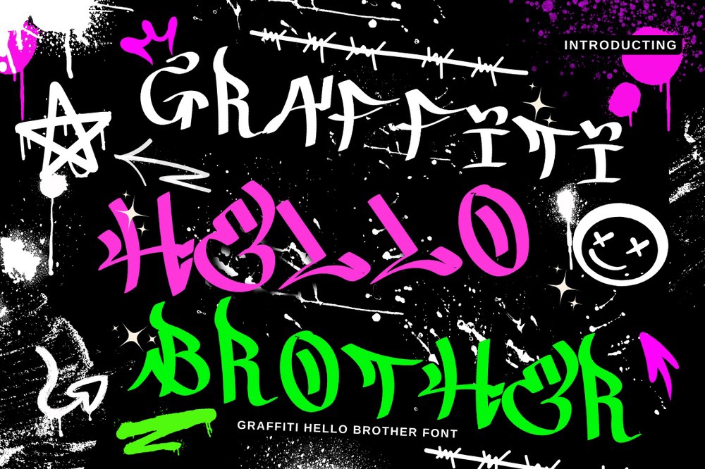 フォント Graffiti Hello Brother