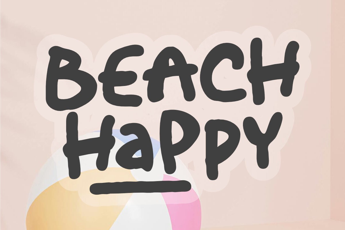 フォント Beach Happy