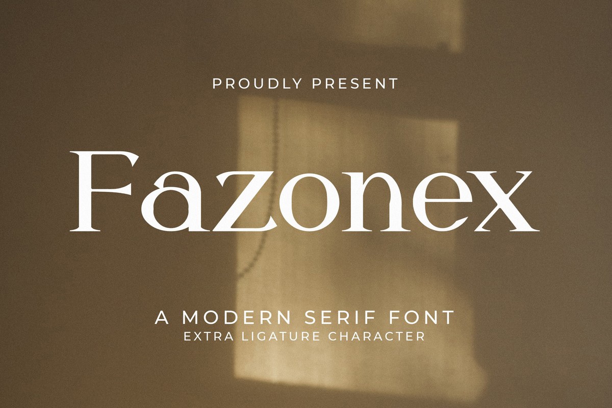 フォント Fazonex