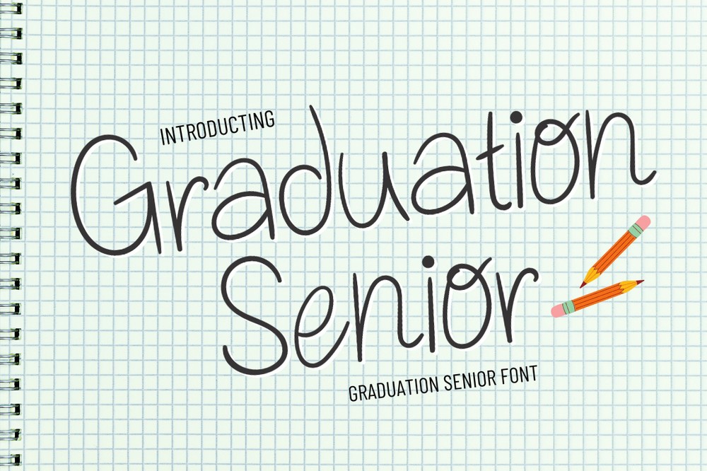 フォント Graduation Senior