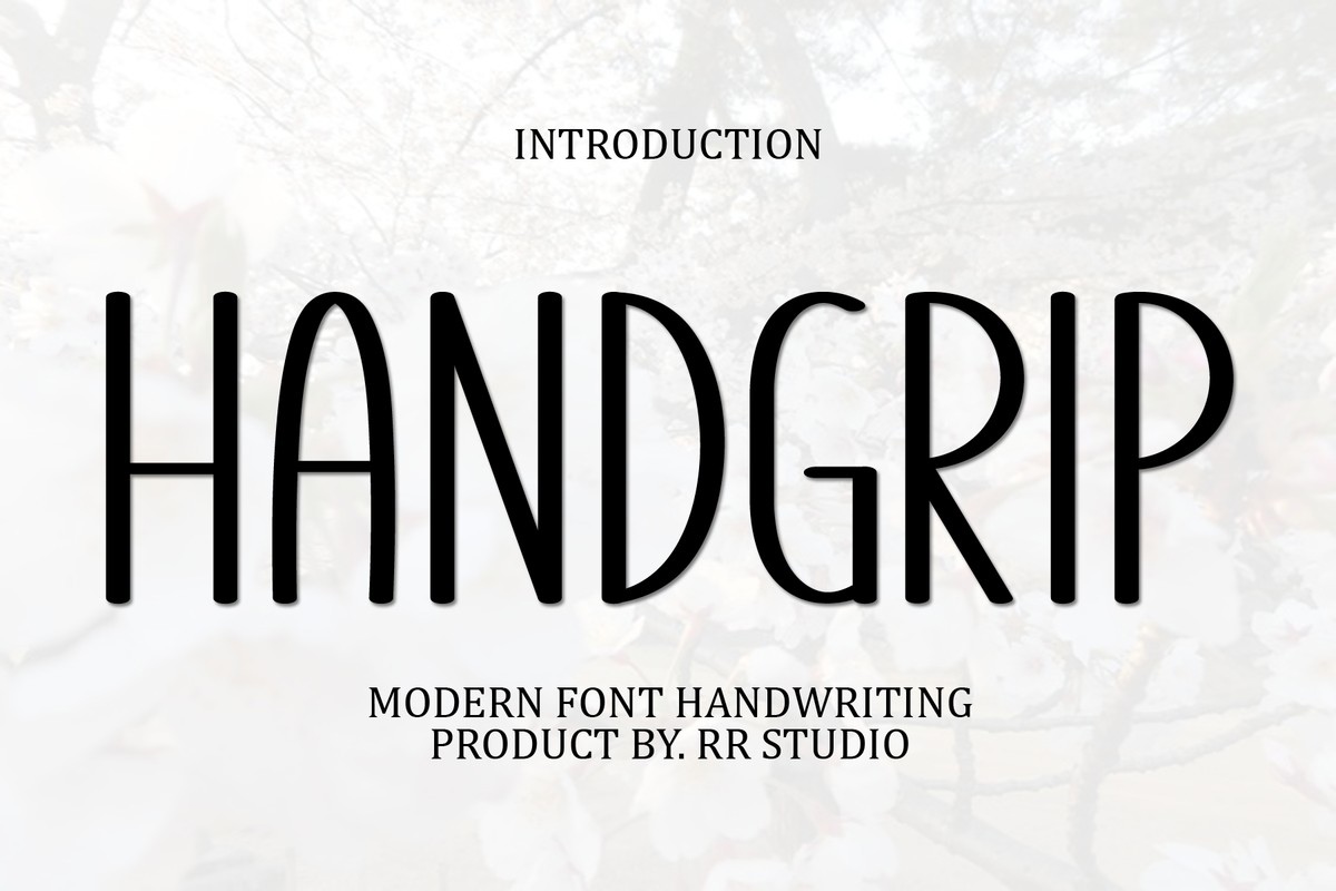 フォント Handgrip