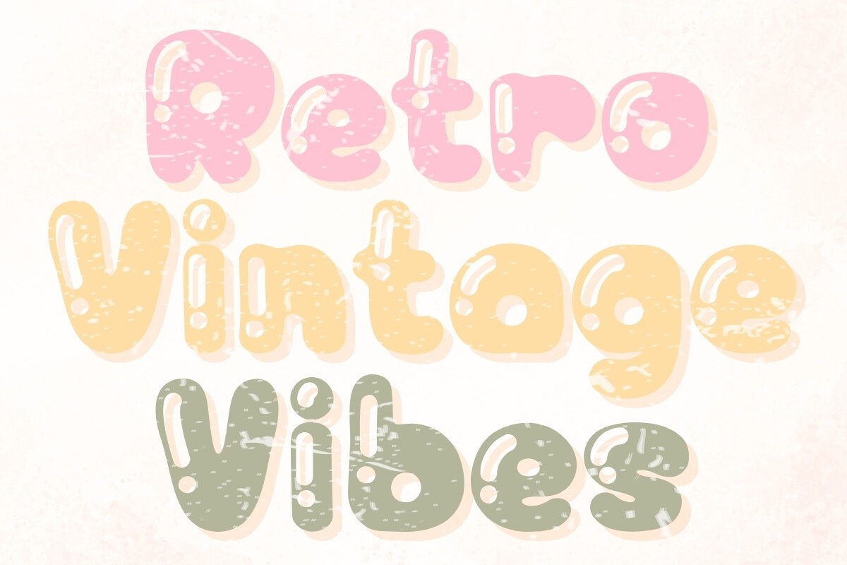 フォント Retro Vintage Vibes