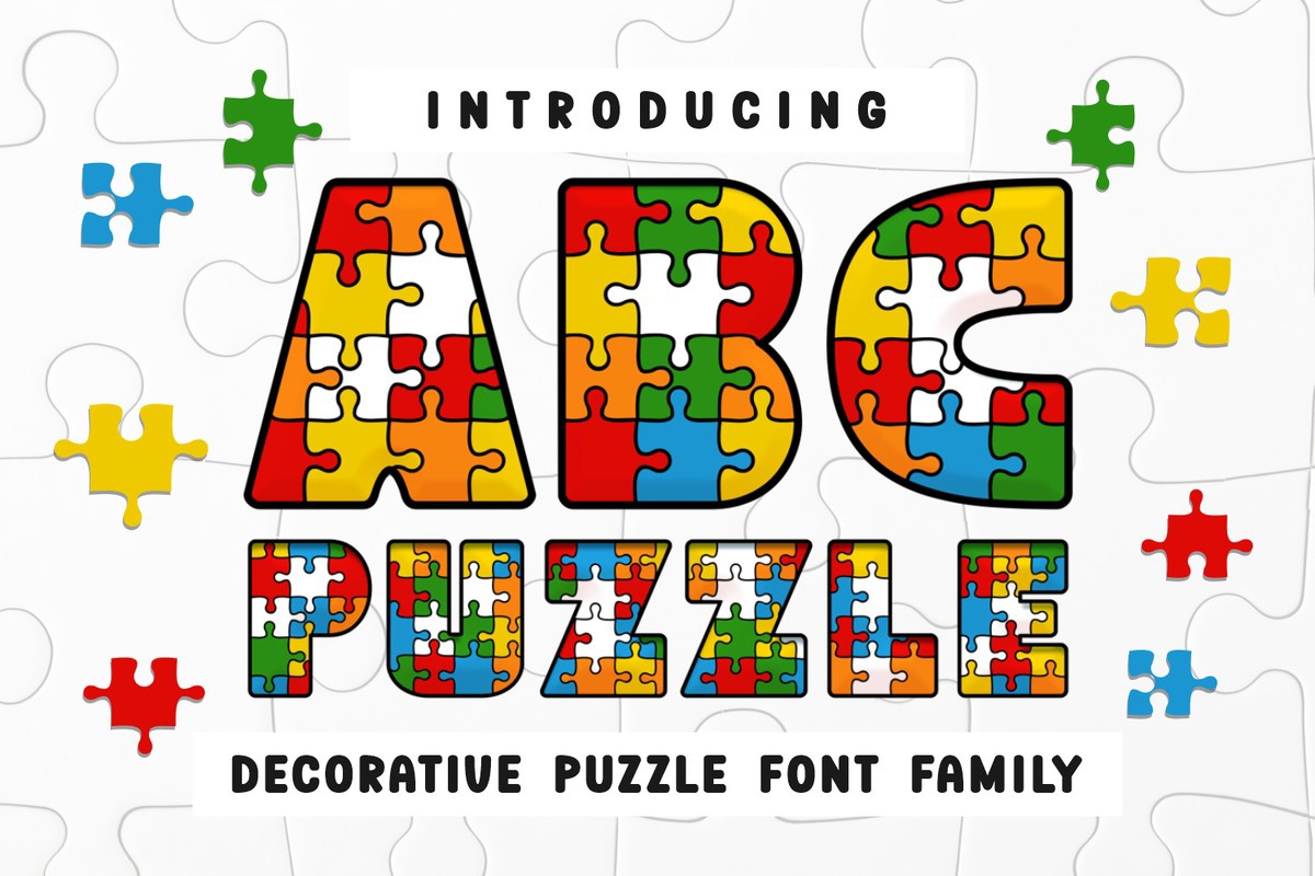 フォント ABC Puzzle