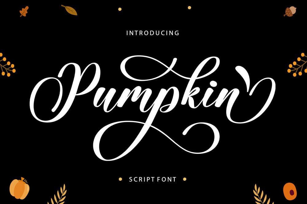 フォント Pumpkin Script