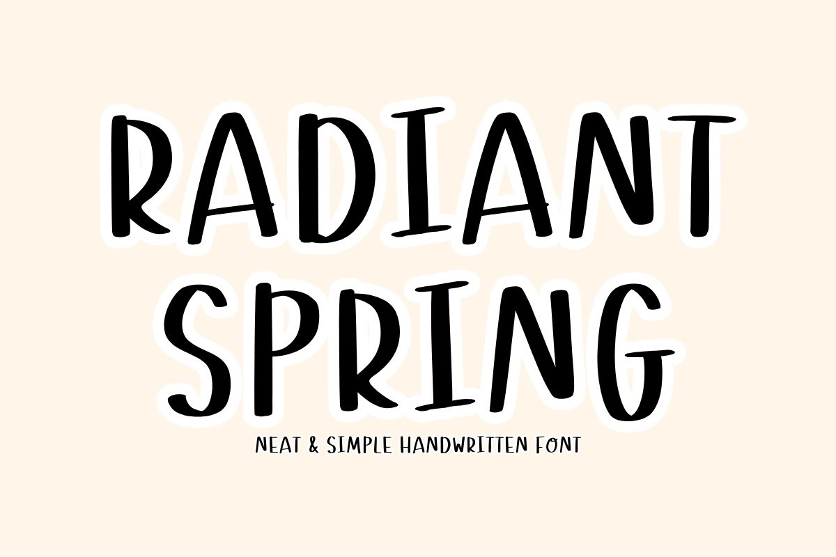 フォント Radiant Spring