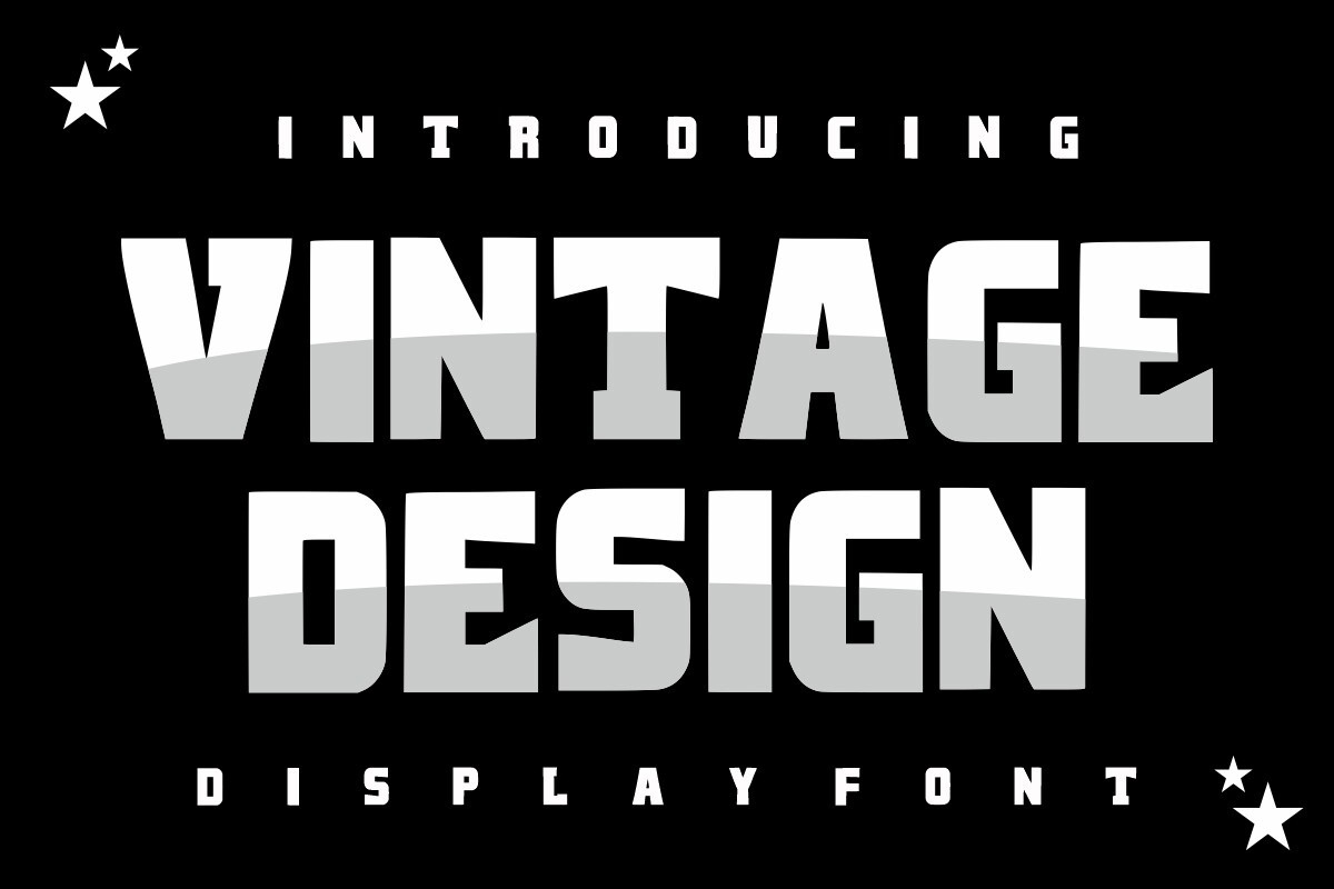 フォント Vintage Design