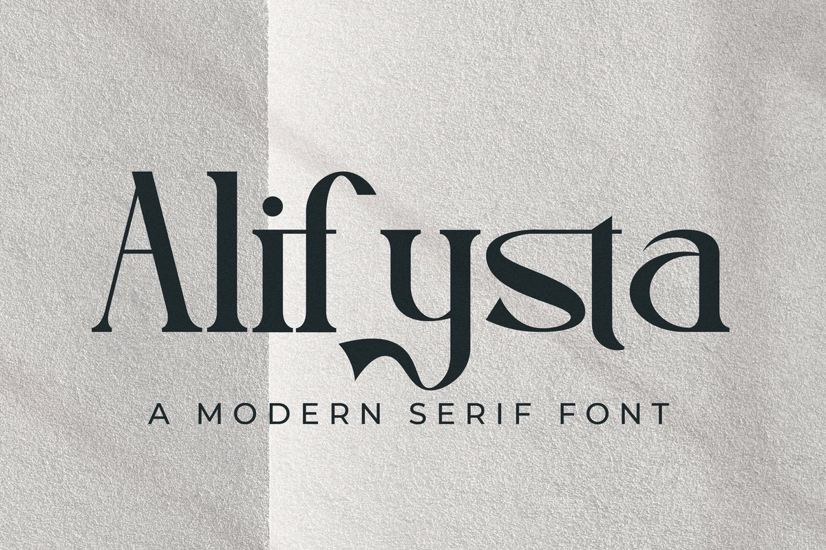フォント Alifysta