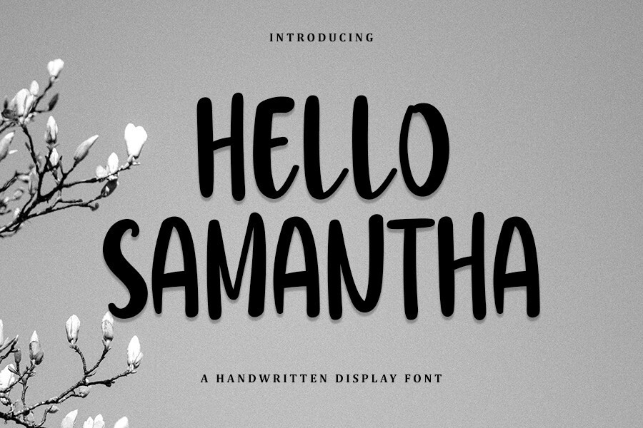 フォント Hello Samantha