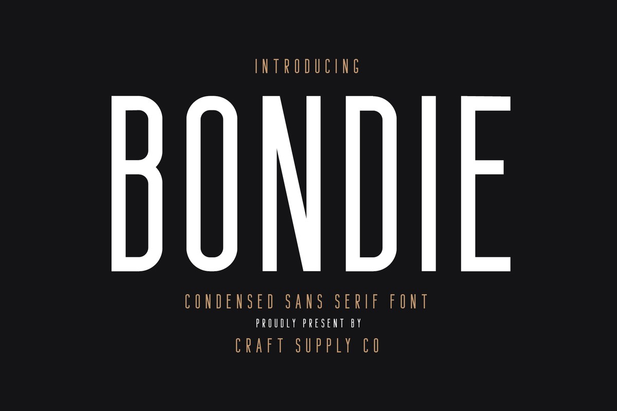 フォント Bondie