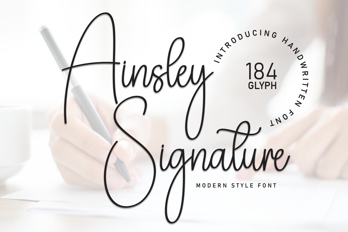 フォント Ashley Signature