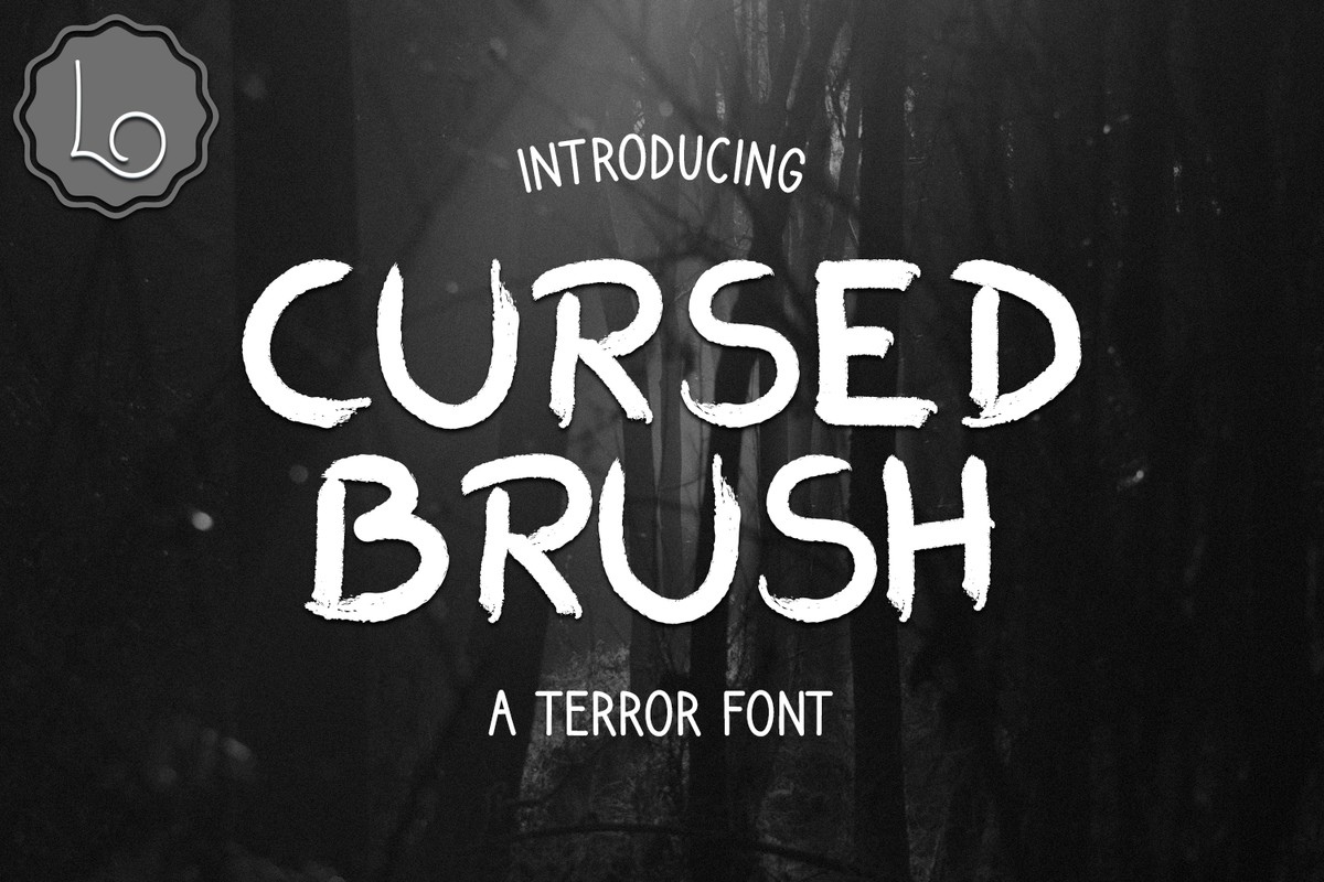 フォント Cursed Brush