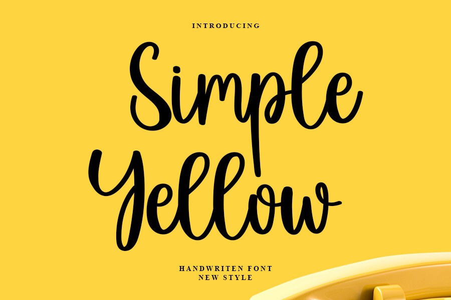 フォント Simple Yellow