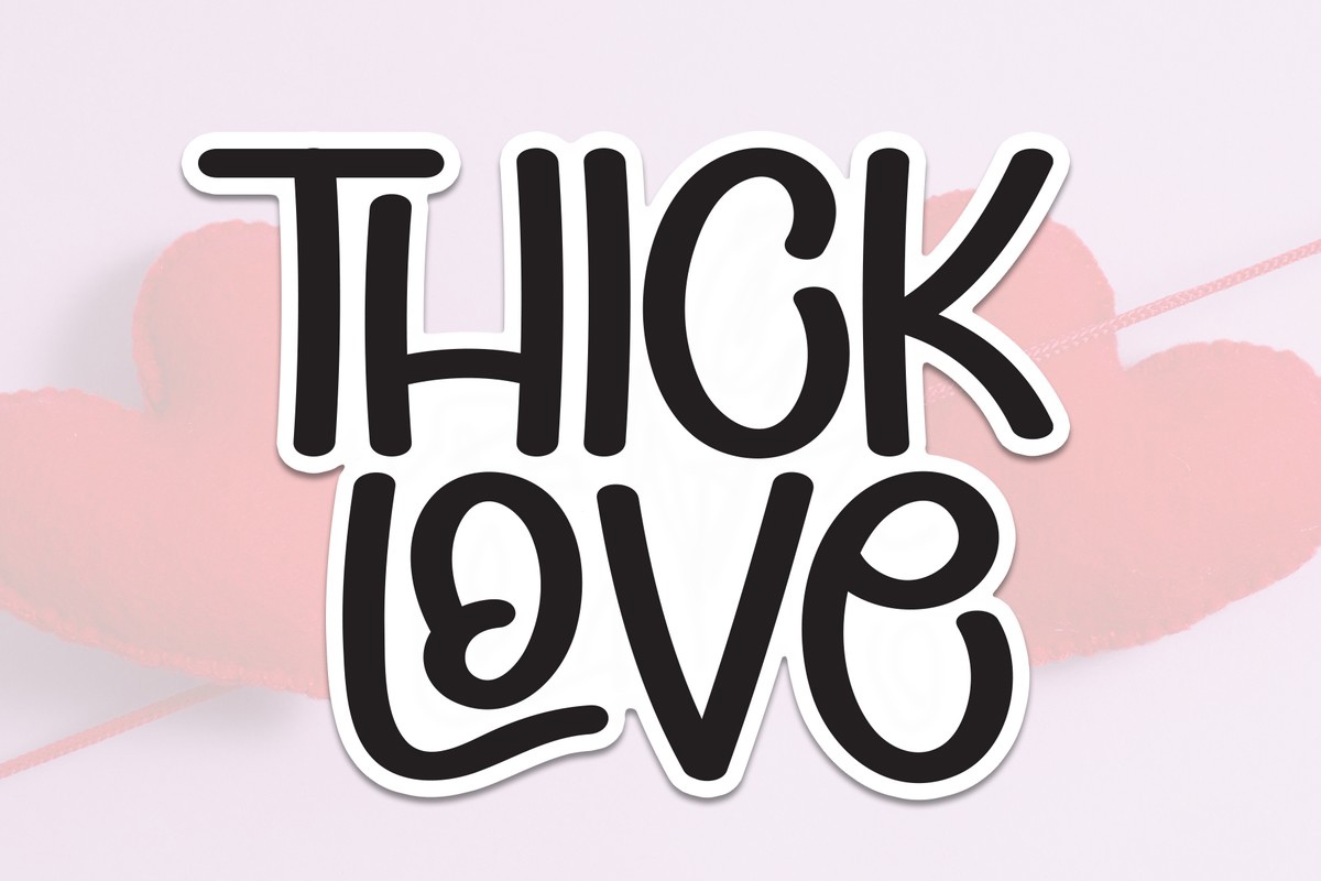 フォント Thick Love