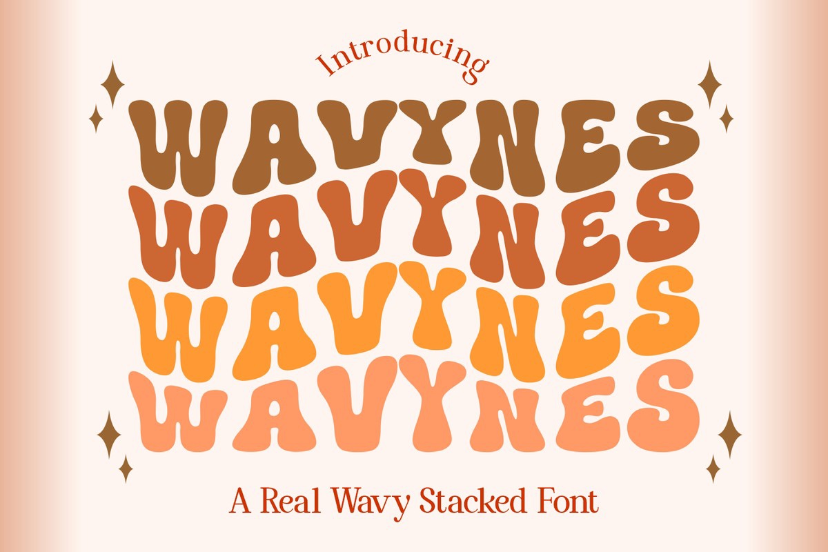 フォント Wavynes
