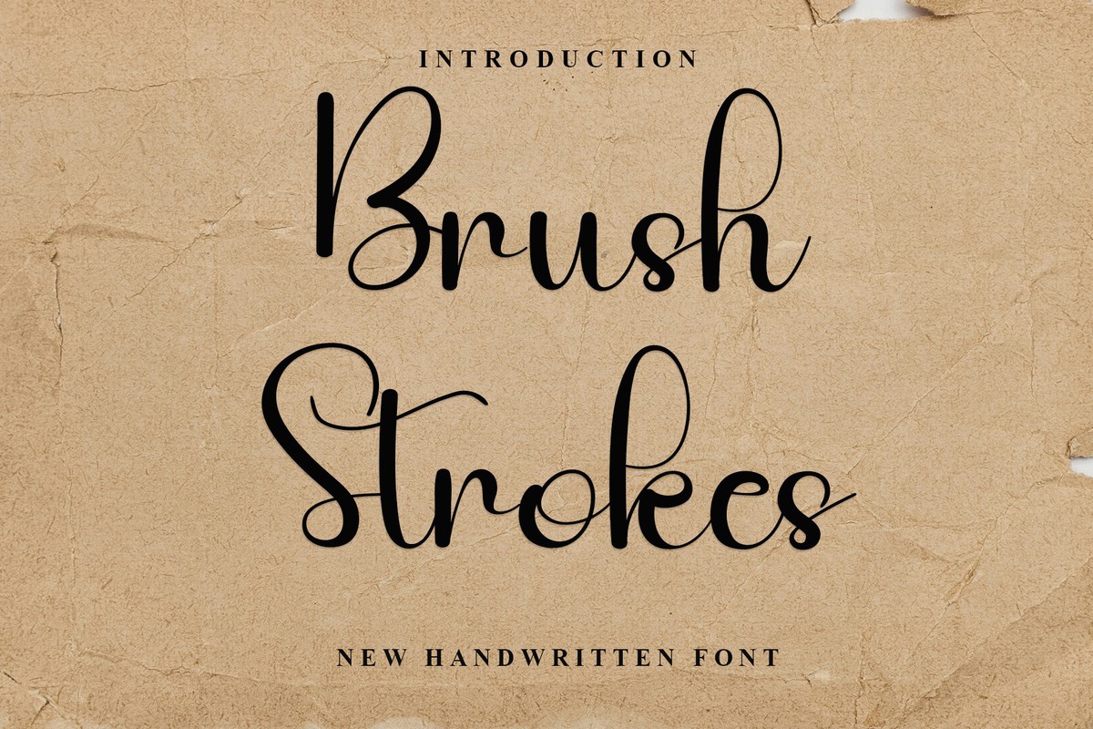 フォント Brush Strokes