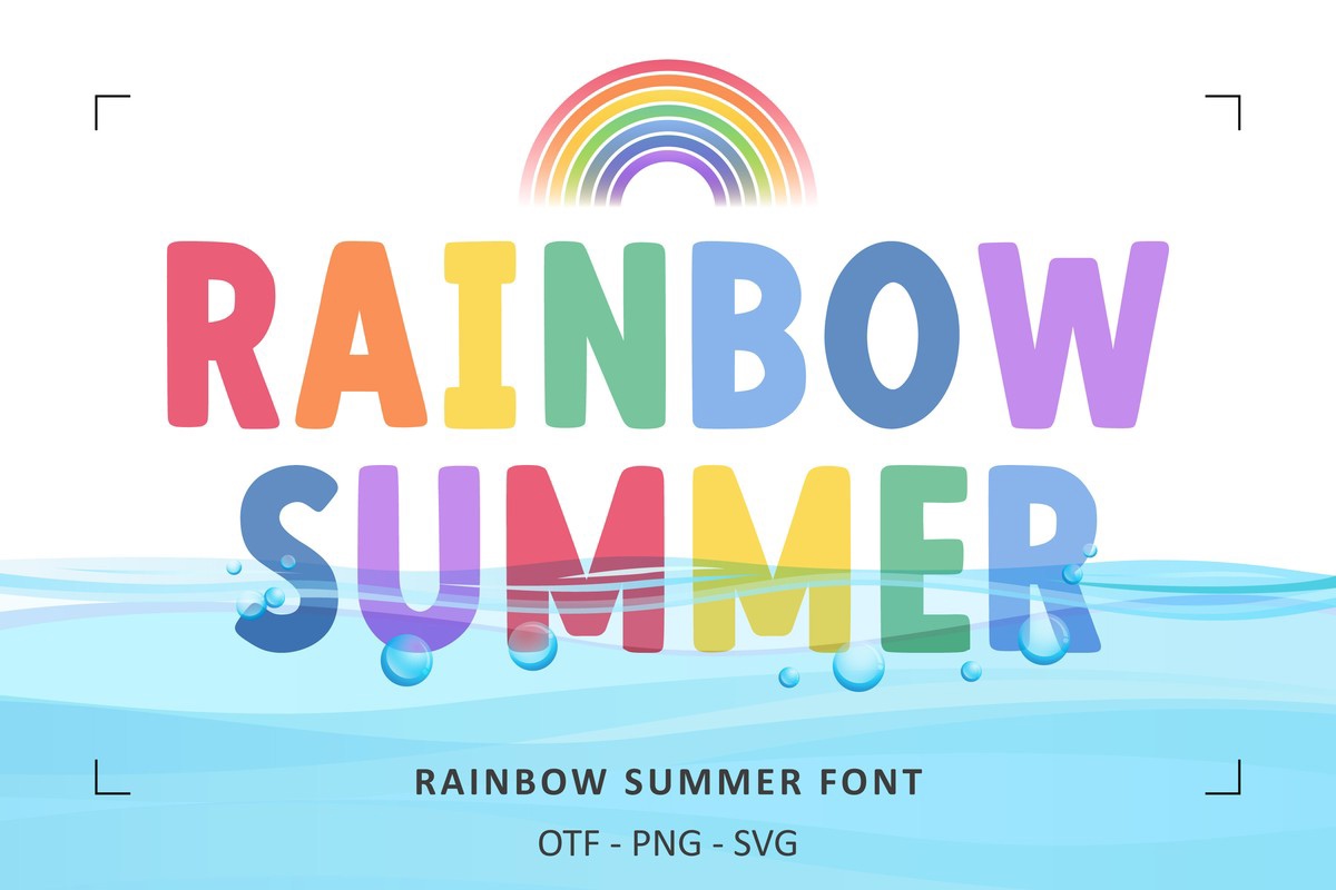 フォント Rainbow Summer