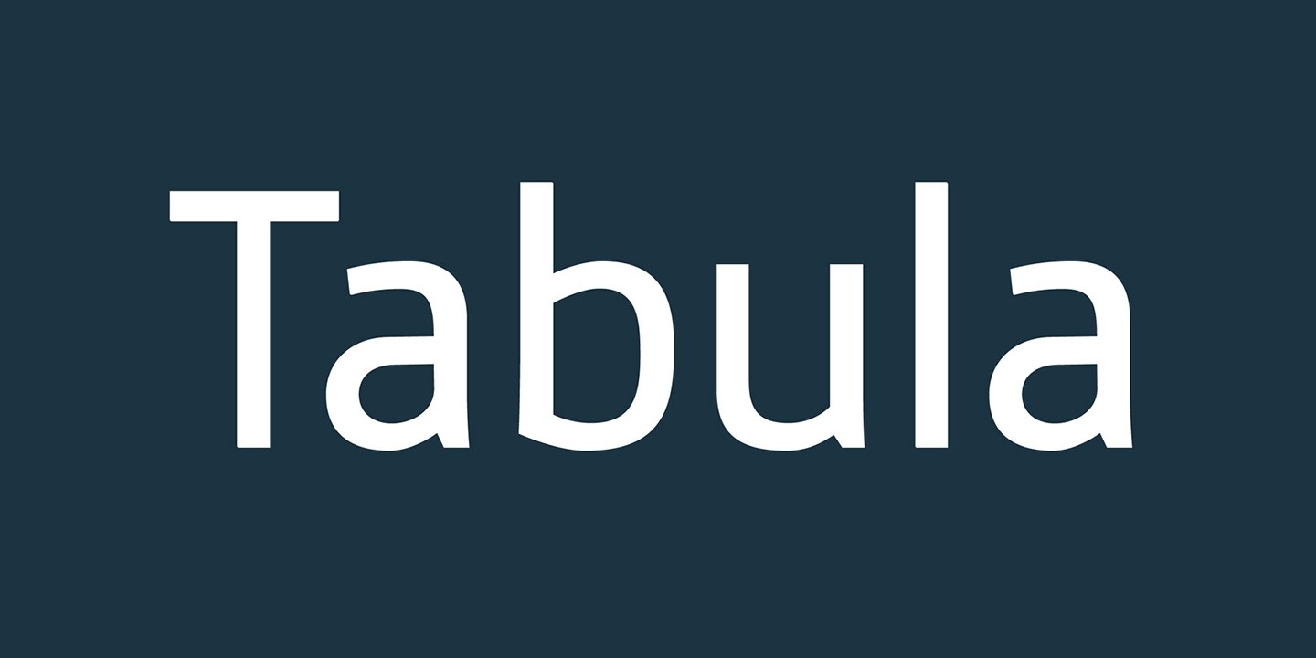 フォント Tabula