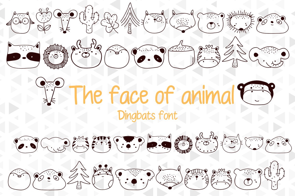 フォント The Face of Animal