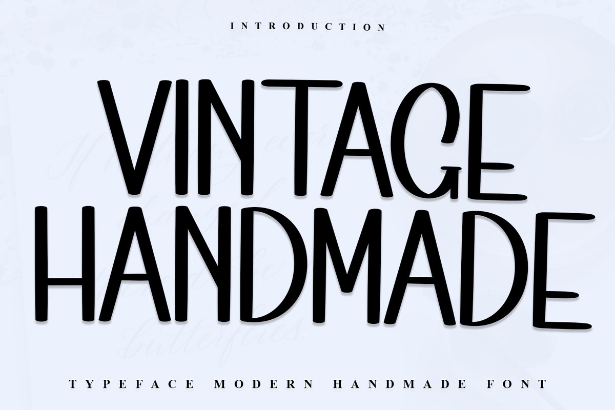 フォント Vintage Handmade