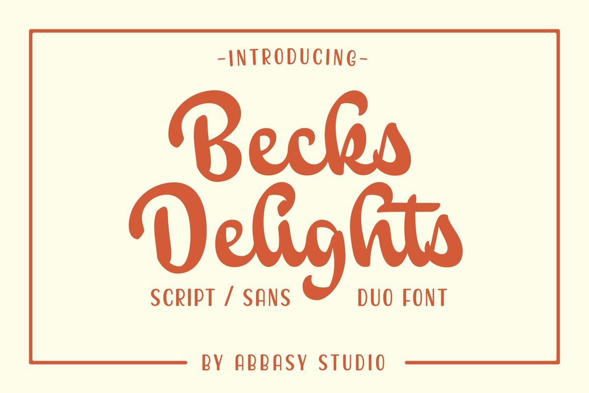 フォント Becks Delights
