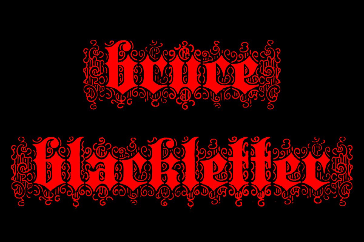 フォント Bruce Blackletter