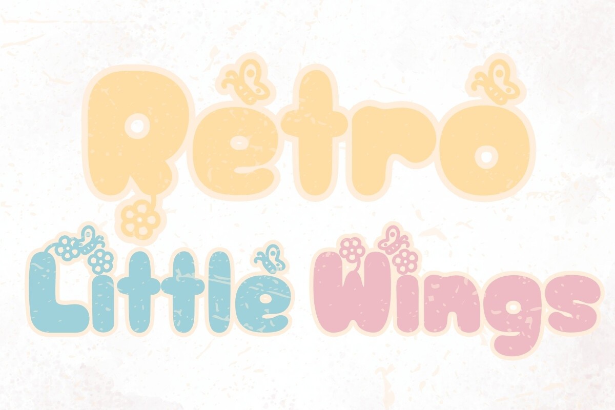 フォント Retro Little Wings