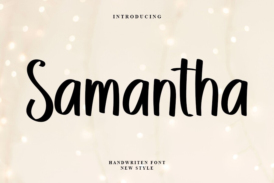 フォント Samantha