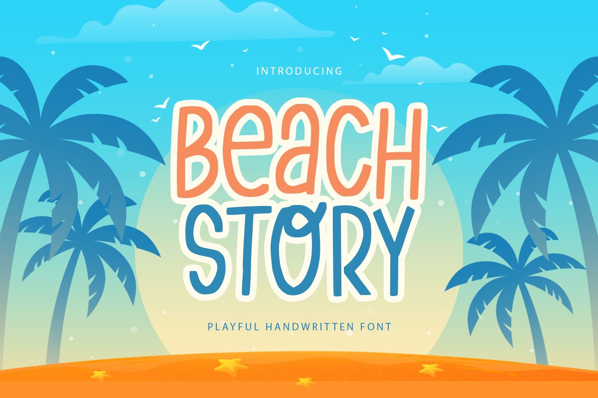フォント Beach Story