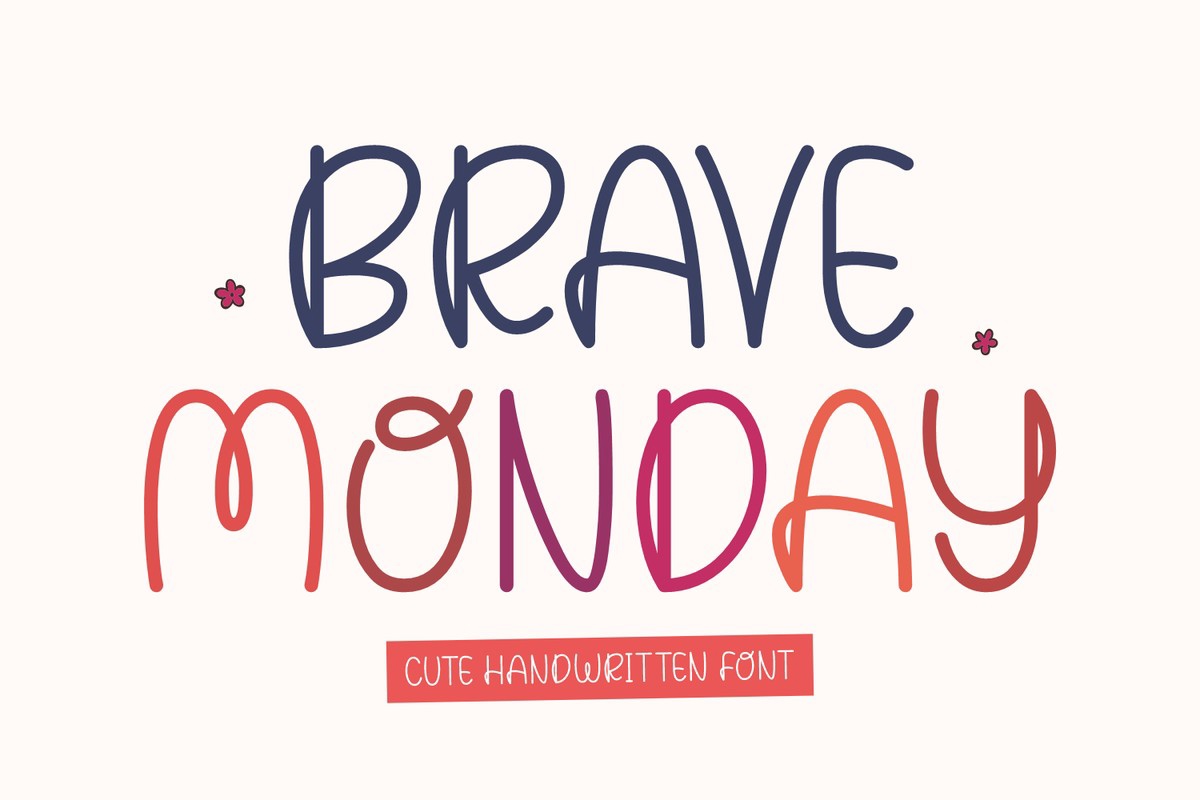 フォント Brave Monday