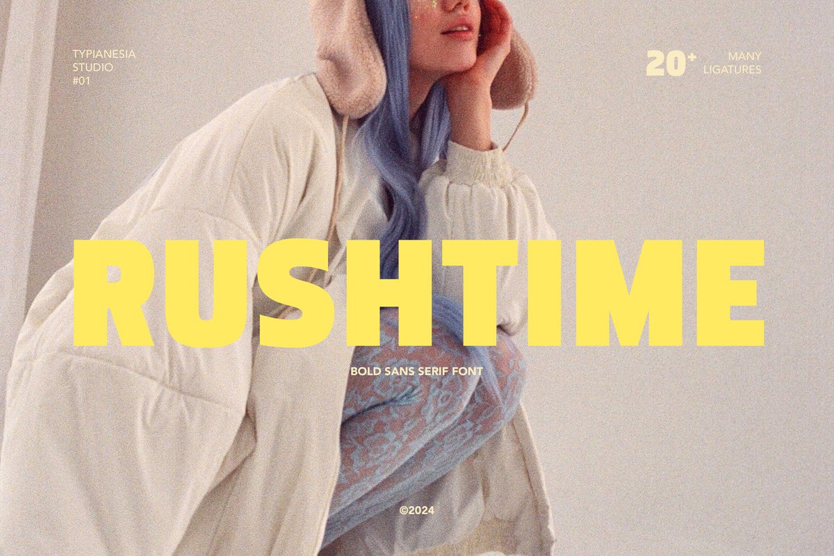 フォント Rushtime