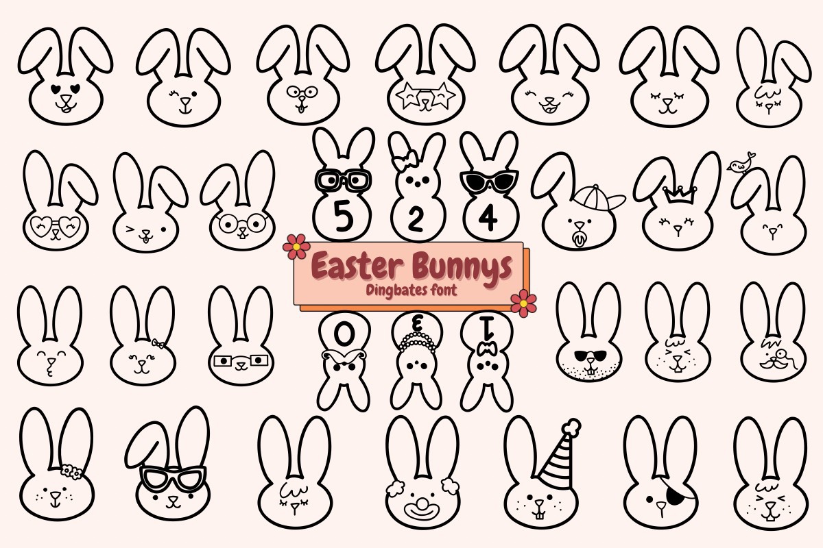 フォント Easter Bunnys