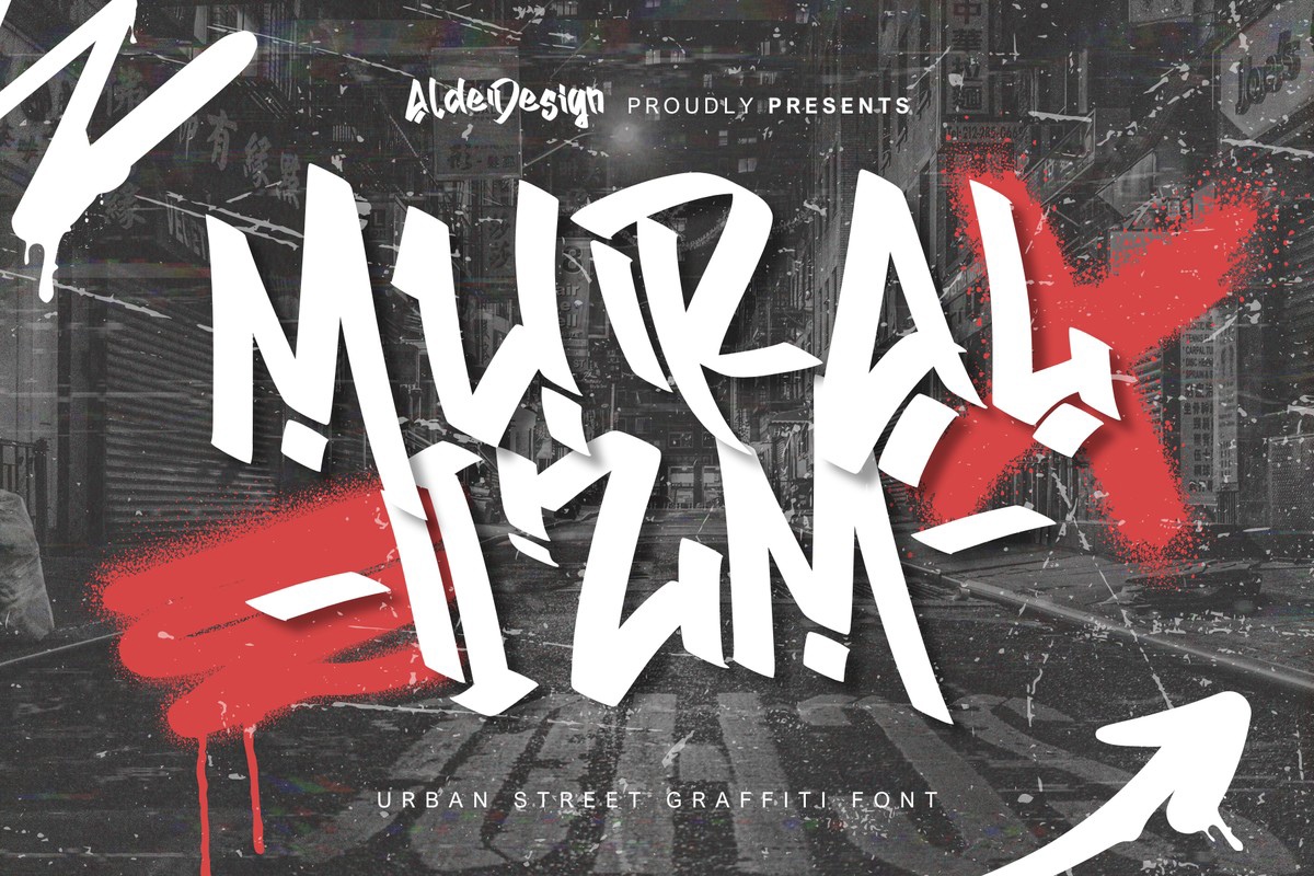 フォント Muralizm