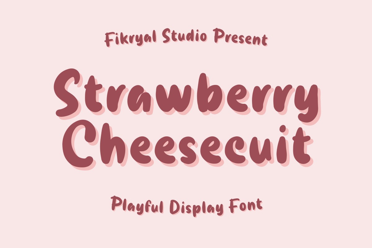 フォント Strawberry Cheesecuit