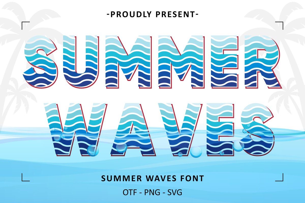 フォント Summer Waves