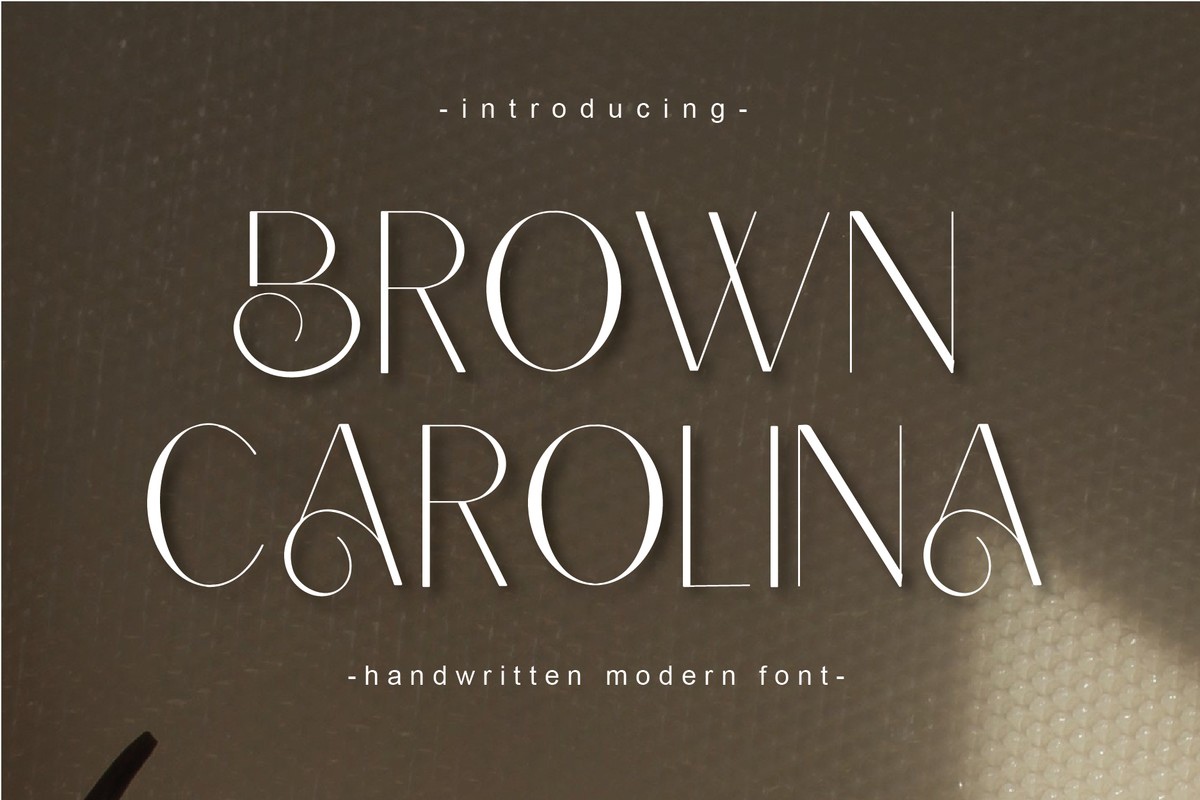 フォント Brown Carolina