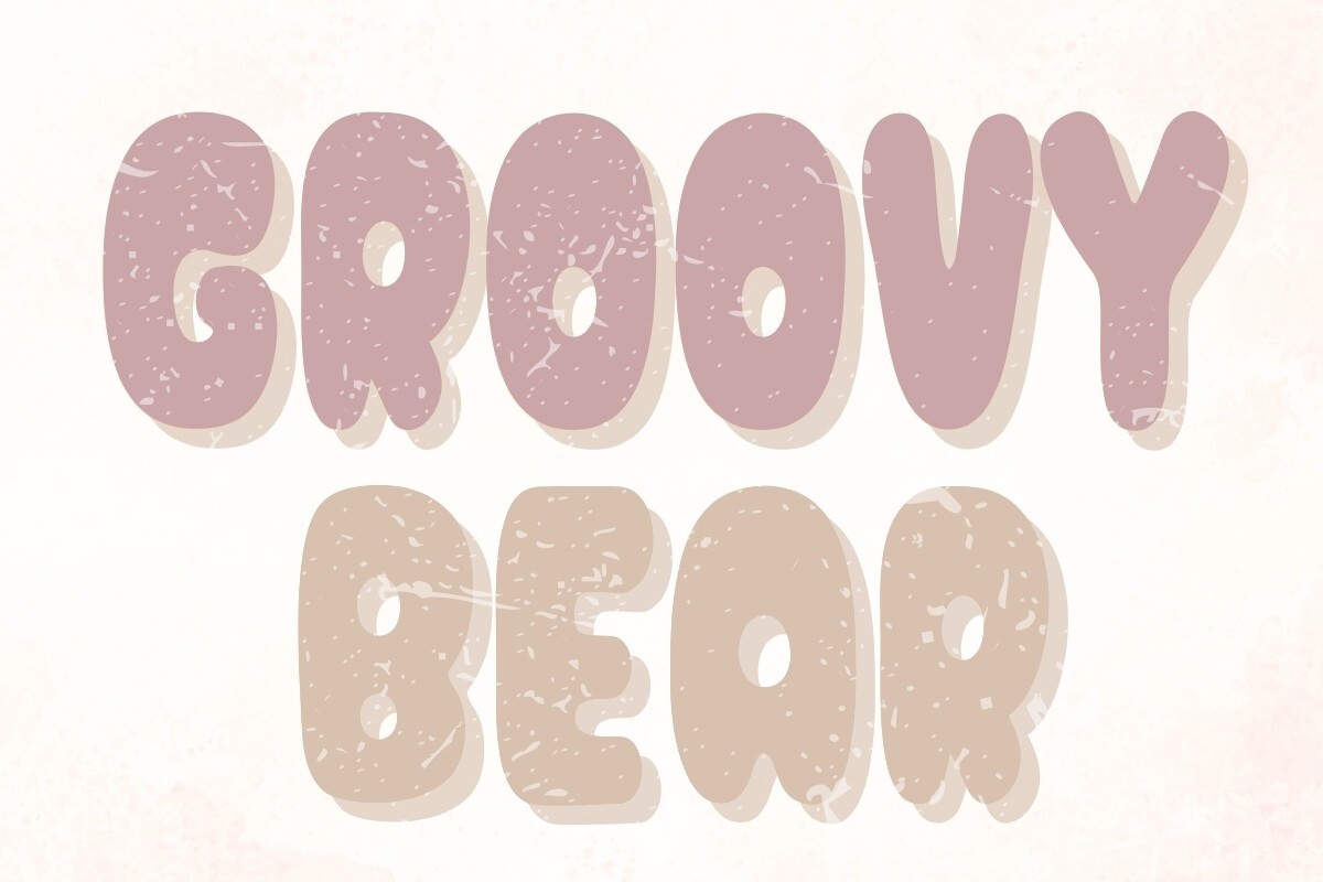 フォント Groovy Bear