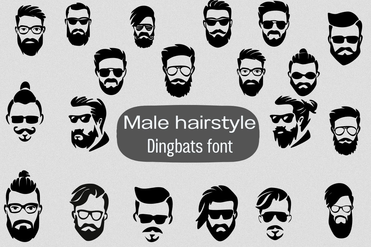フォント Male Hairstyle