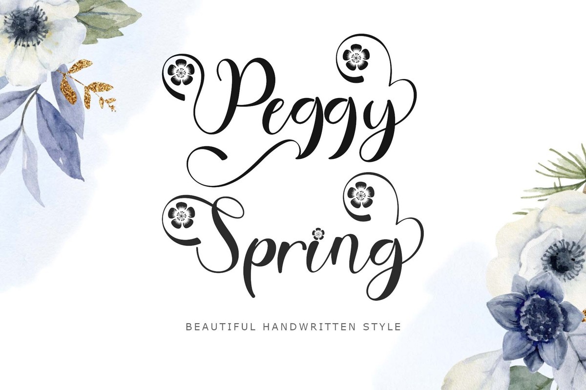 フォント Peggy Spring