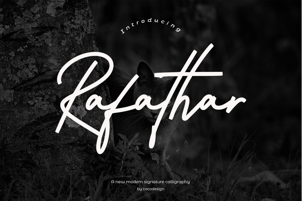 フォント Rafathar