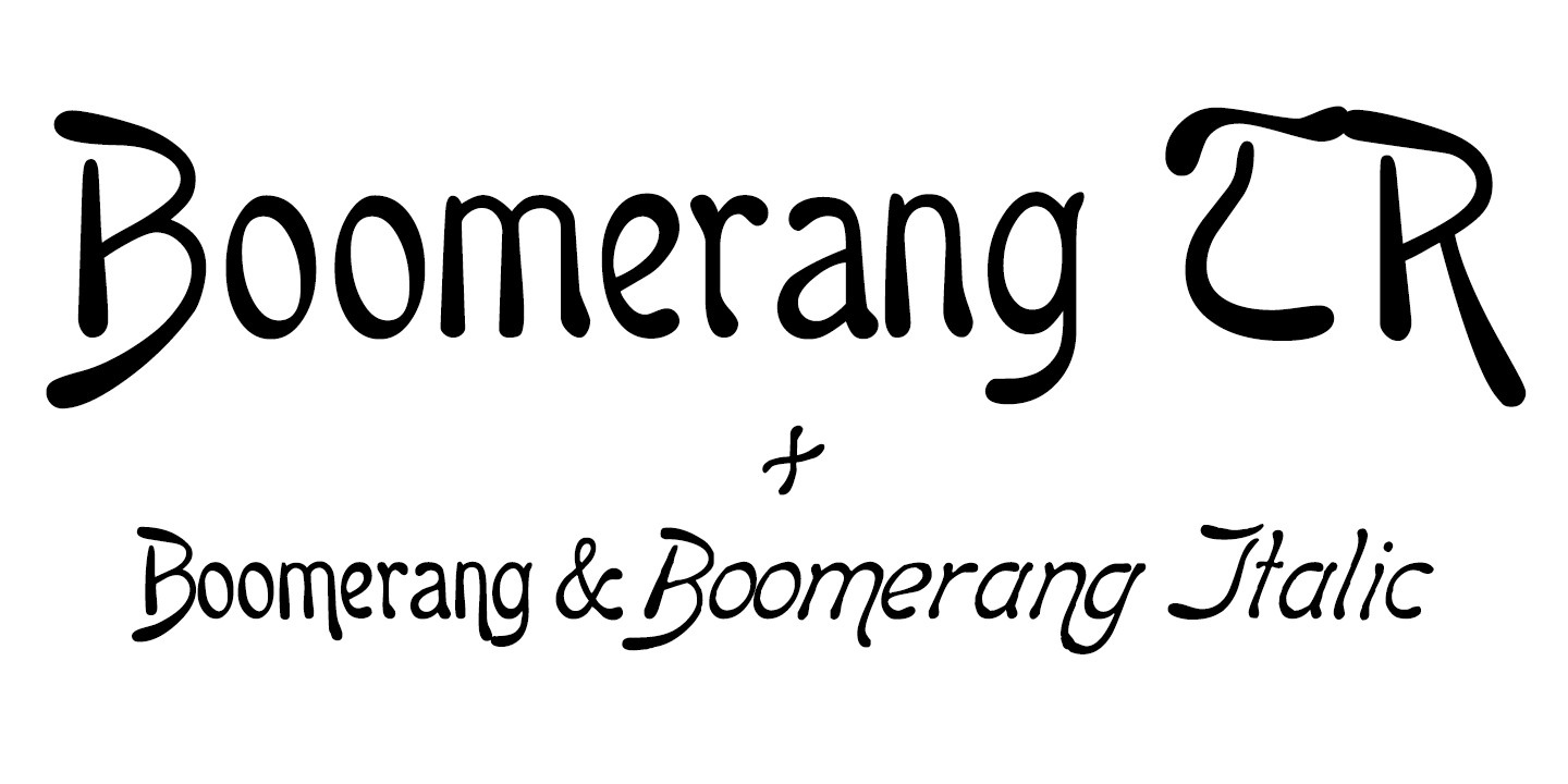 フォント Boomerang TR