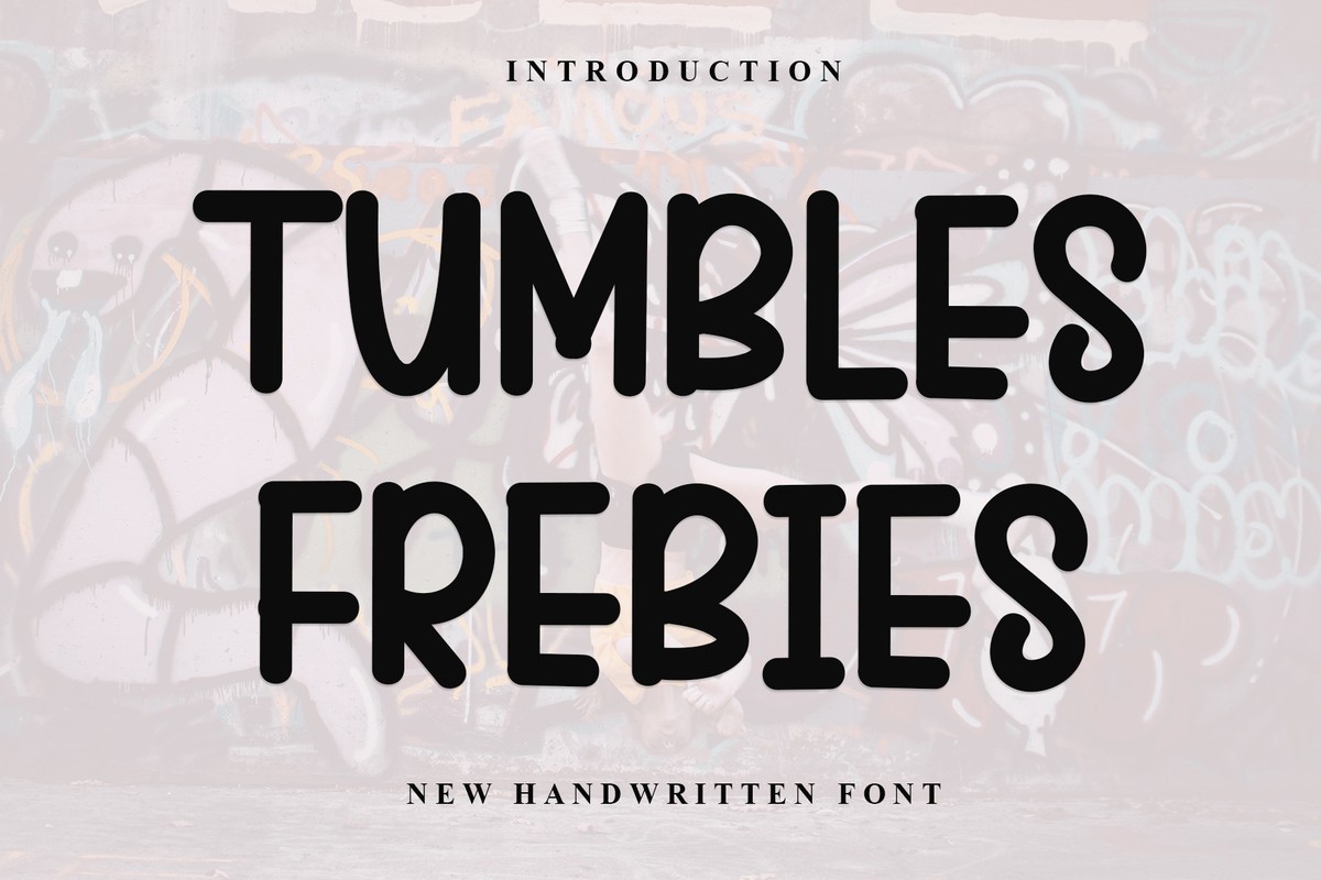 フォント Tumbles Frebies
