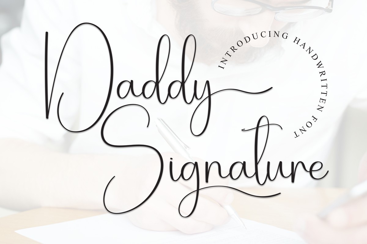 フォント Daddy Signature